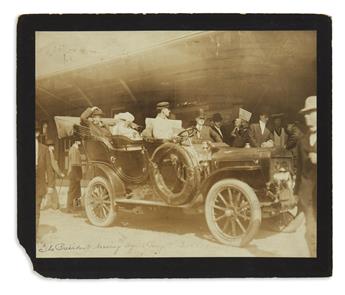 (ROOSEVELT, THEODORE.) Set of photographs of a reception for the President.